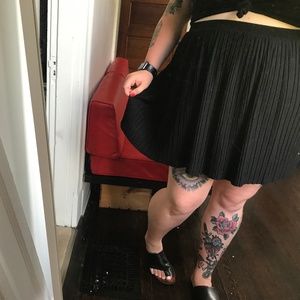 mini pleated skater skirt